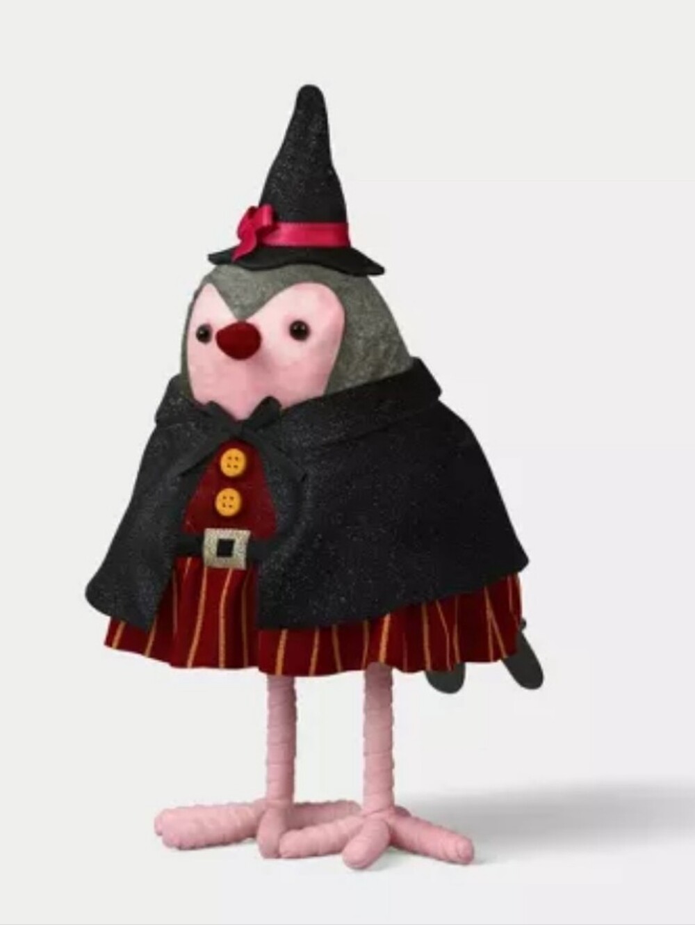 Featherly Friends™ 'Cauldy' Witch Fabric Bird Figurine - Hyde and EEK! 2026